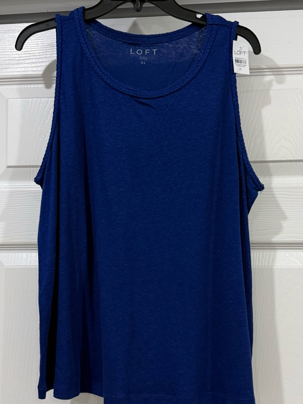 LOFT Royal Blue Sleeveless Crewneck Tank Top